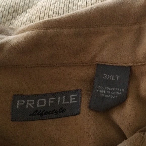 Profile lifestyle suede like material shirt - Picture 3 of 3